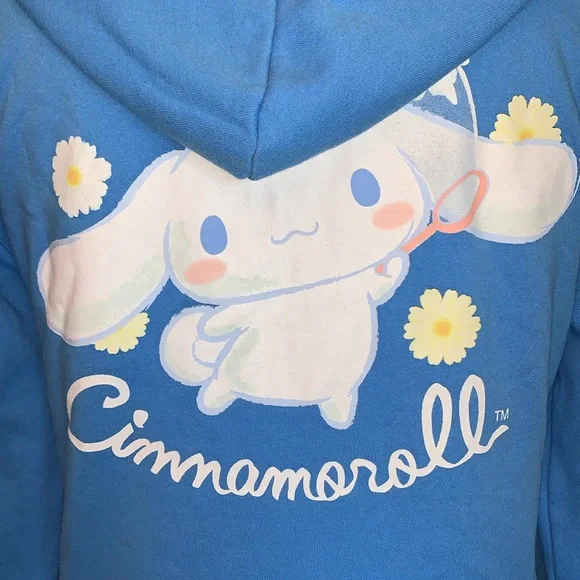 2/$15 Sanrio Cinnamoroll Daisy blue hoodie - Picture 3 of 10